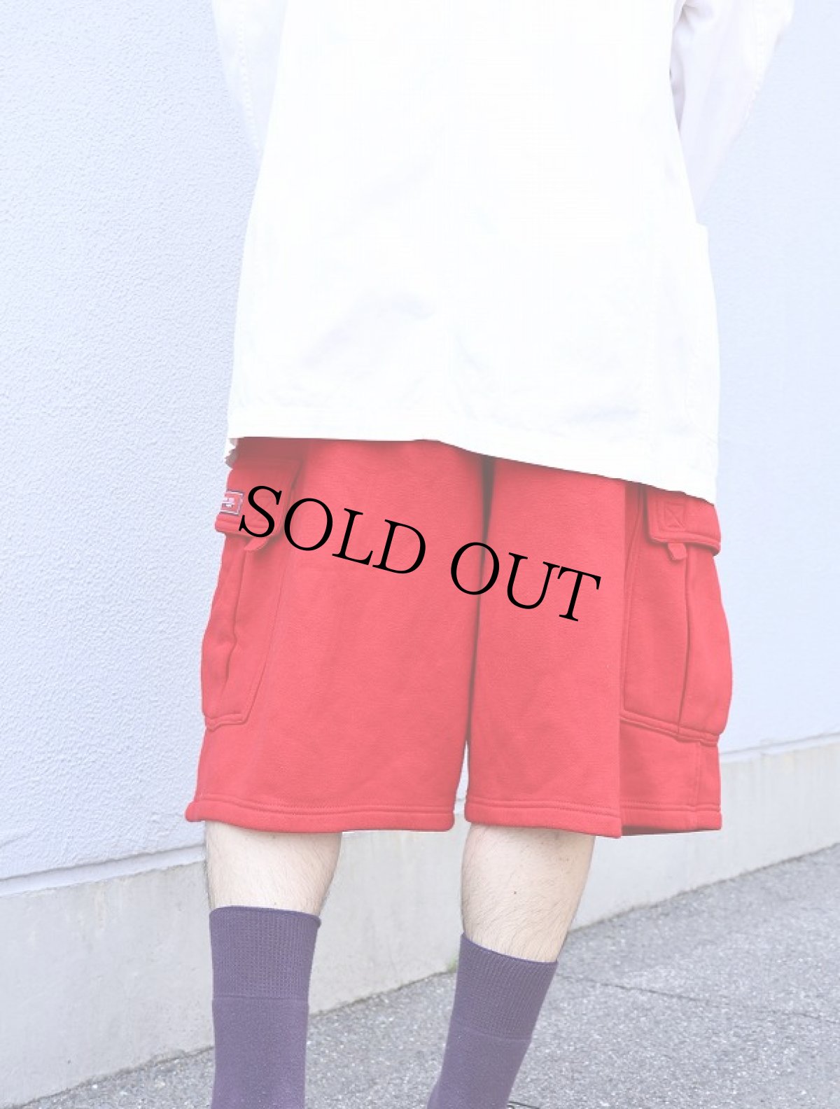 画像2: 90's〜 DREAM U.S.A. スウェットカーゴショーツ 3XL (2)