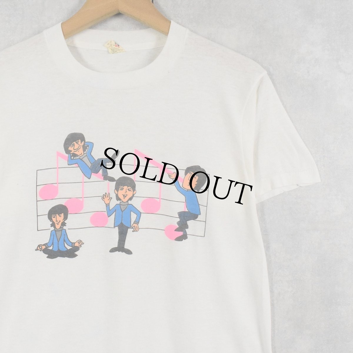 画像1: 80's THE BEATLES USA製 ロックバンドTシャツ M (1)