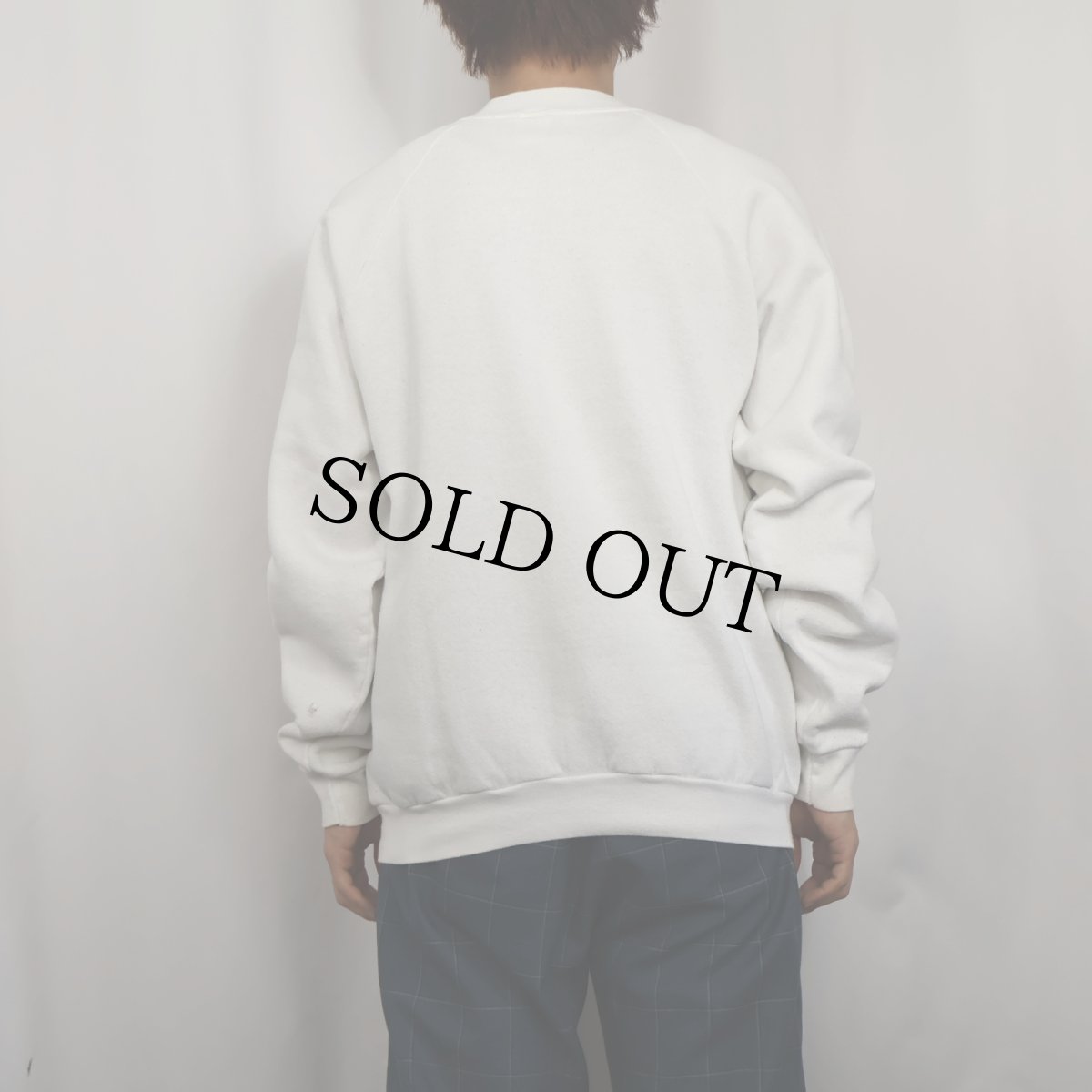 画像3: 90's USA製 アートプリントラグランスウェット XL (3)