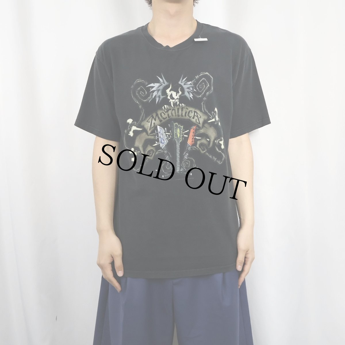 画像2: 2000's METALLICA ヘヴィメタルバンドプリントTシャツ M (2)