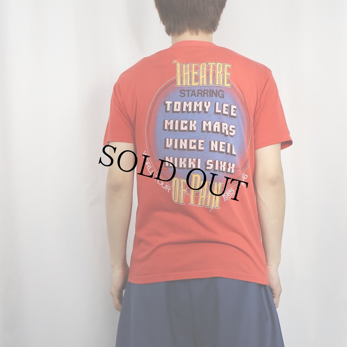 画像3: 80's MOTLEY CRUE "Theatre of Pain” ヘヴィメタルバンドツアーTシャツ (3)