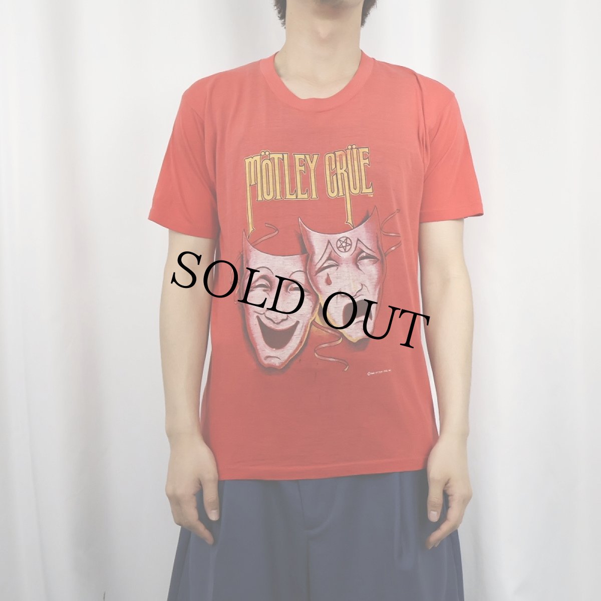 画像2: 80's MOTLEY CRUE "Theatre of Pain” ヘヴィメタルバンドツアーTシャツ (2)