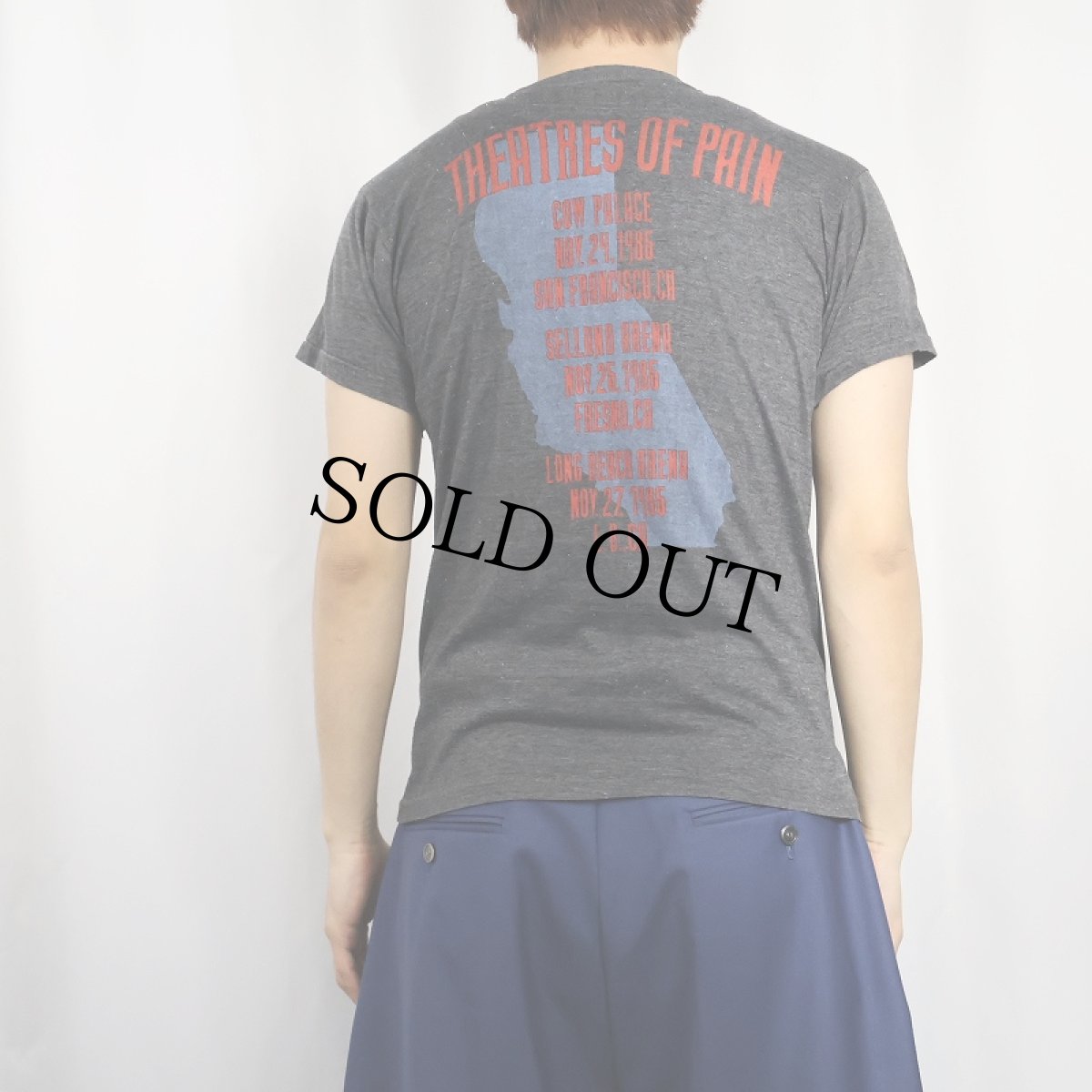 画像3: 80's MOTLEY CRUE "CALIFORNIA PAIN KILLERS” ヘヴィメタルバンドツアーTシャツ (3)