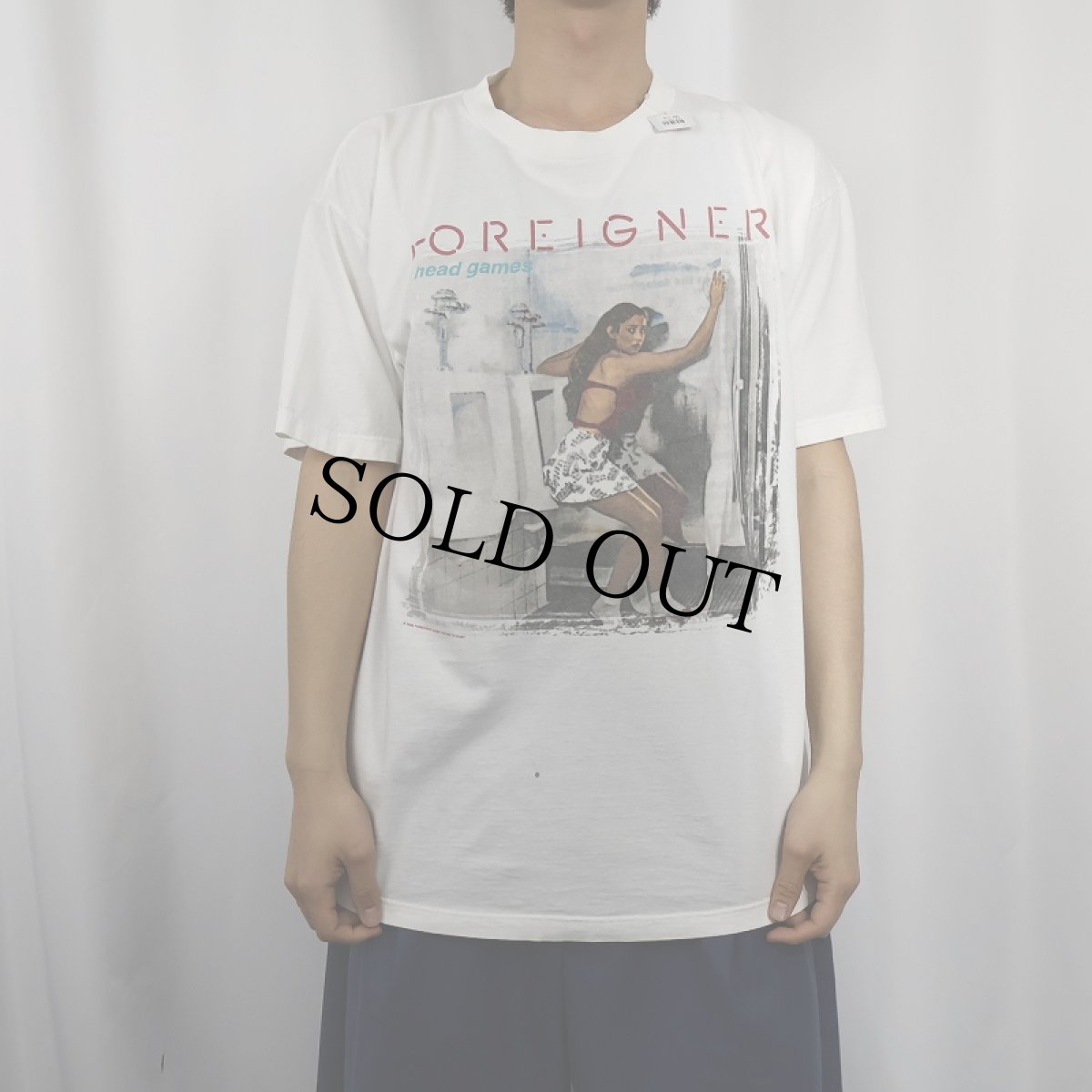 画像2: 90's FOREIGNER "head games” ロックバンドツアーTシャツ (2)