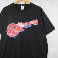画像1: 90's MONKEES USA製 ロックバンドツアー Tシャツ BLACK XL (1)