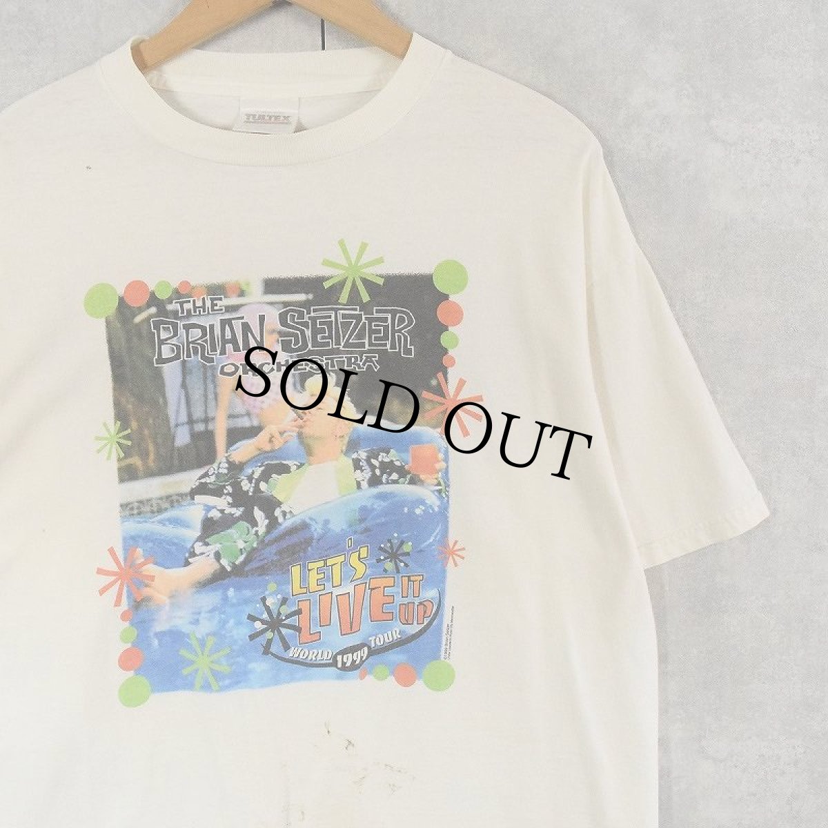 画像1: 90's THE BRAIN SETZER ORCHESTRA バンドツアーTシャツ XL (1)