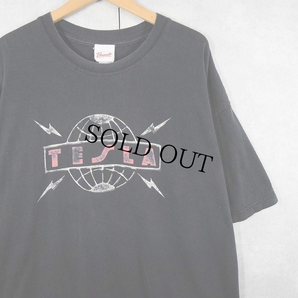 画像1: 2000's TESLA  ハードロックバンドツアーTシャツ BLACK (1)