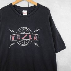 画像1: 2000's TESLA  ハードロックバンドツアーTシャツ BLACK (1)