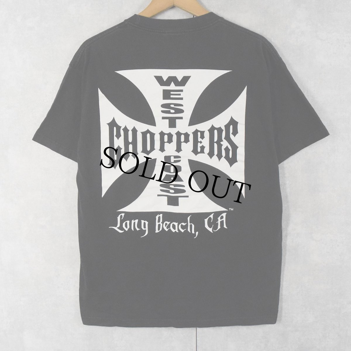 画像1: WEST COAST CHOPPERS ロゴプリントTシャツ BLACK L (1)