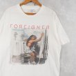90年代 フォリナー バンT 音楽 ミュージック 白 ホワイト 半袖