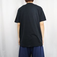 画像3: 80's RIVERTOWN TRADING CORP USA製 "EVERYONE HAS TO..." メッセージプリントTシャツ BLACK XL (3)