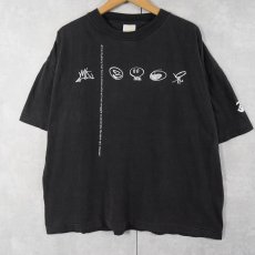画像1: 90's〜 Benjamin Disraeli 偉人名言プリントTシャツ BLACK L (1)