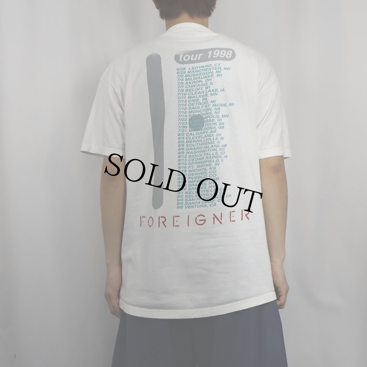 画像3: 90's FOREIGNER "head games” ロックバンドツアーTシャツ (3)