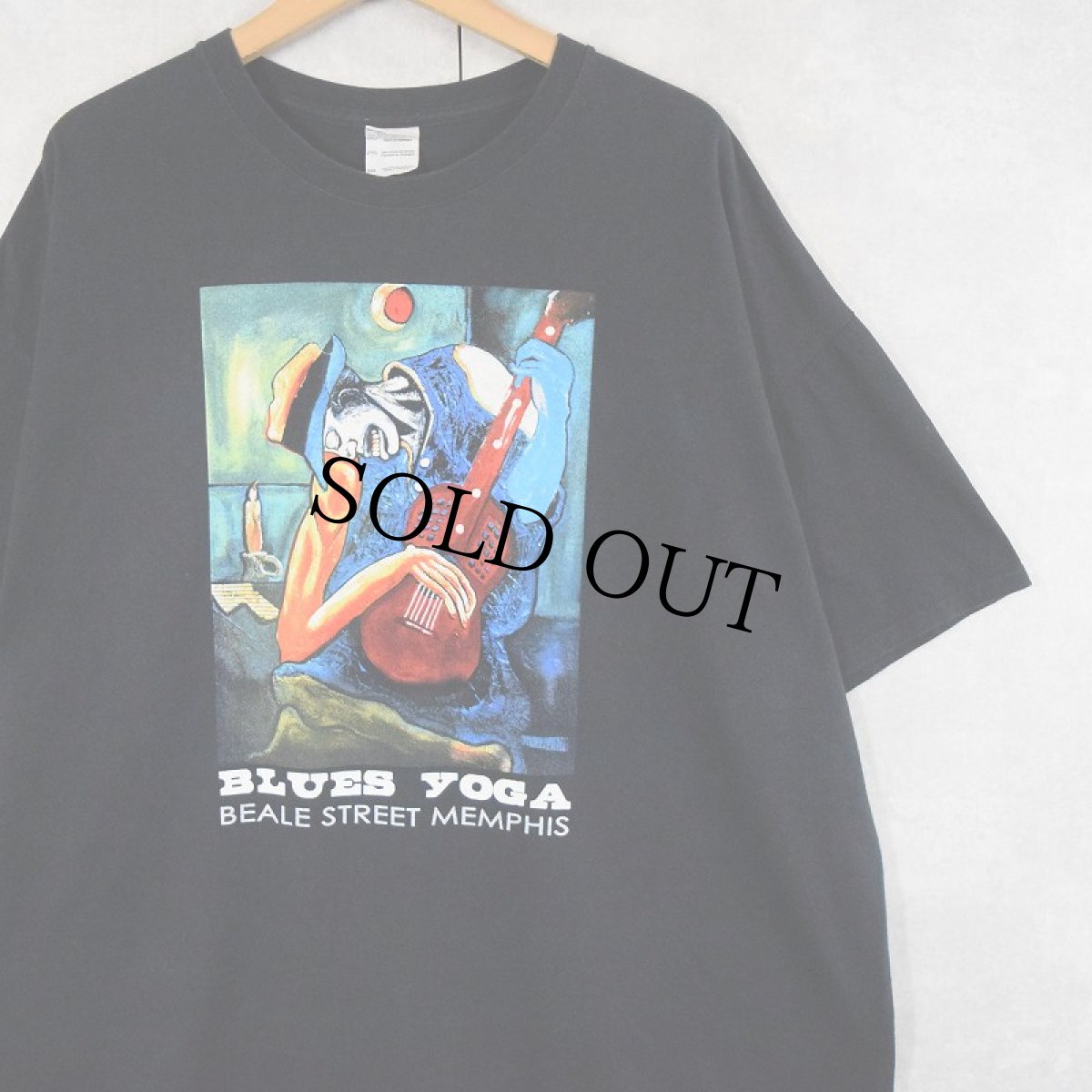 画像1: BLUES YOGA グラフィックTシャツ BLACK 2XL (1)