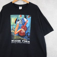 画像1: BLUES YOGA グラフィックTシャツ BLACK 2XL (1)