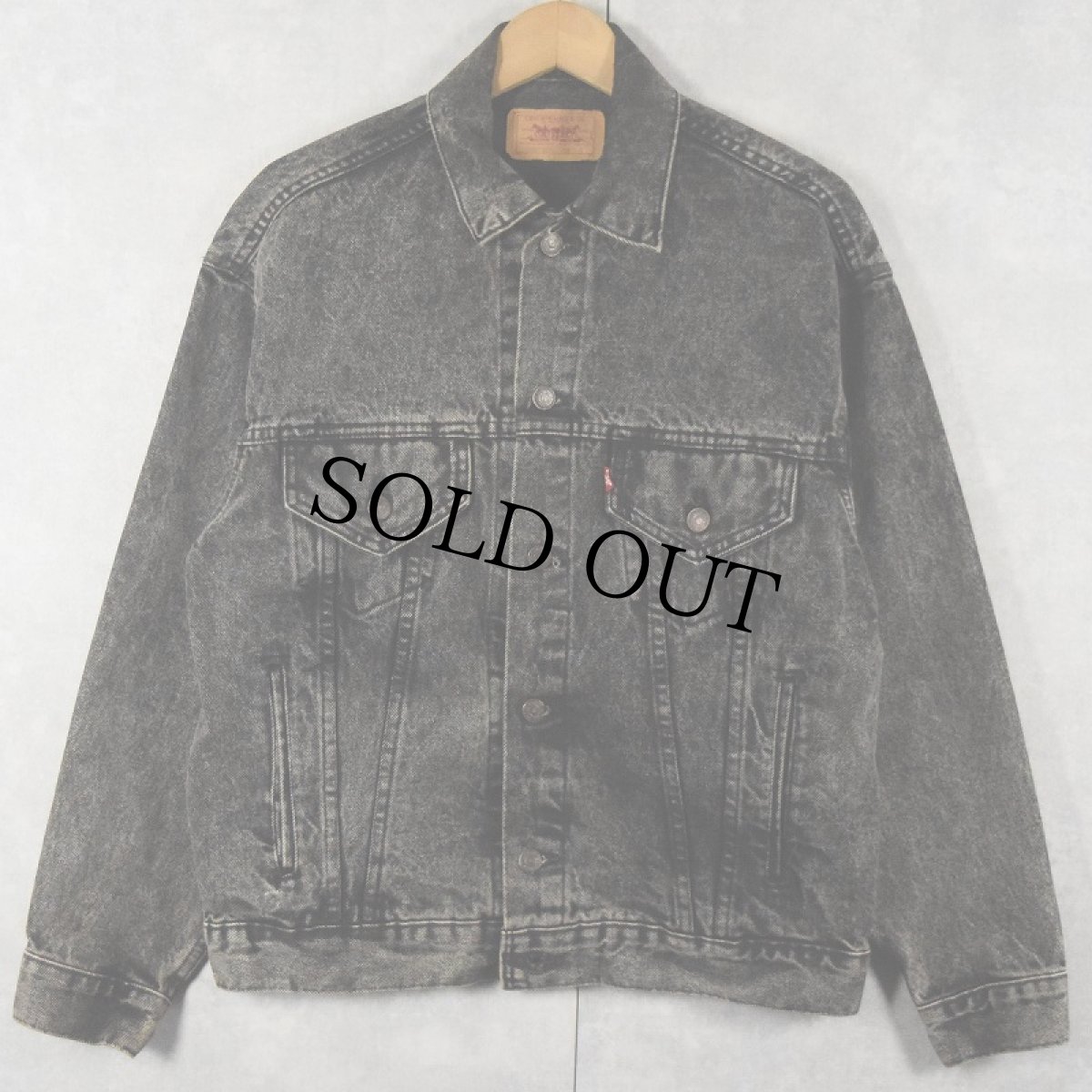画像1: 90's Levi's 70507 USA製 ブラックデニムジャケット (1)