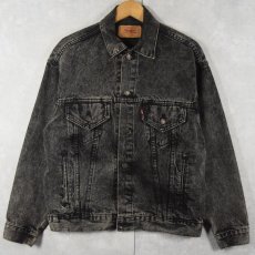 画像1: 90's Levi's 70507 USA製 ブラックデニムジャケット (1)