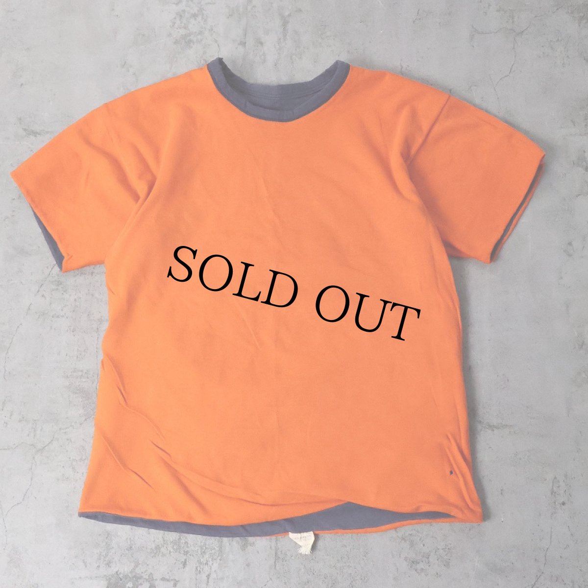 画像2: 60's Champion PRODUCTSタグ "PLATTEVILLE STATE PHYSICAL EDUCATION" ラバープリント ダブルフェイス リバーシブルTシャツ M (2)