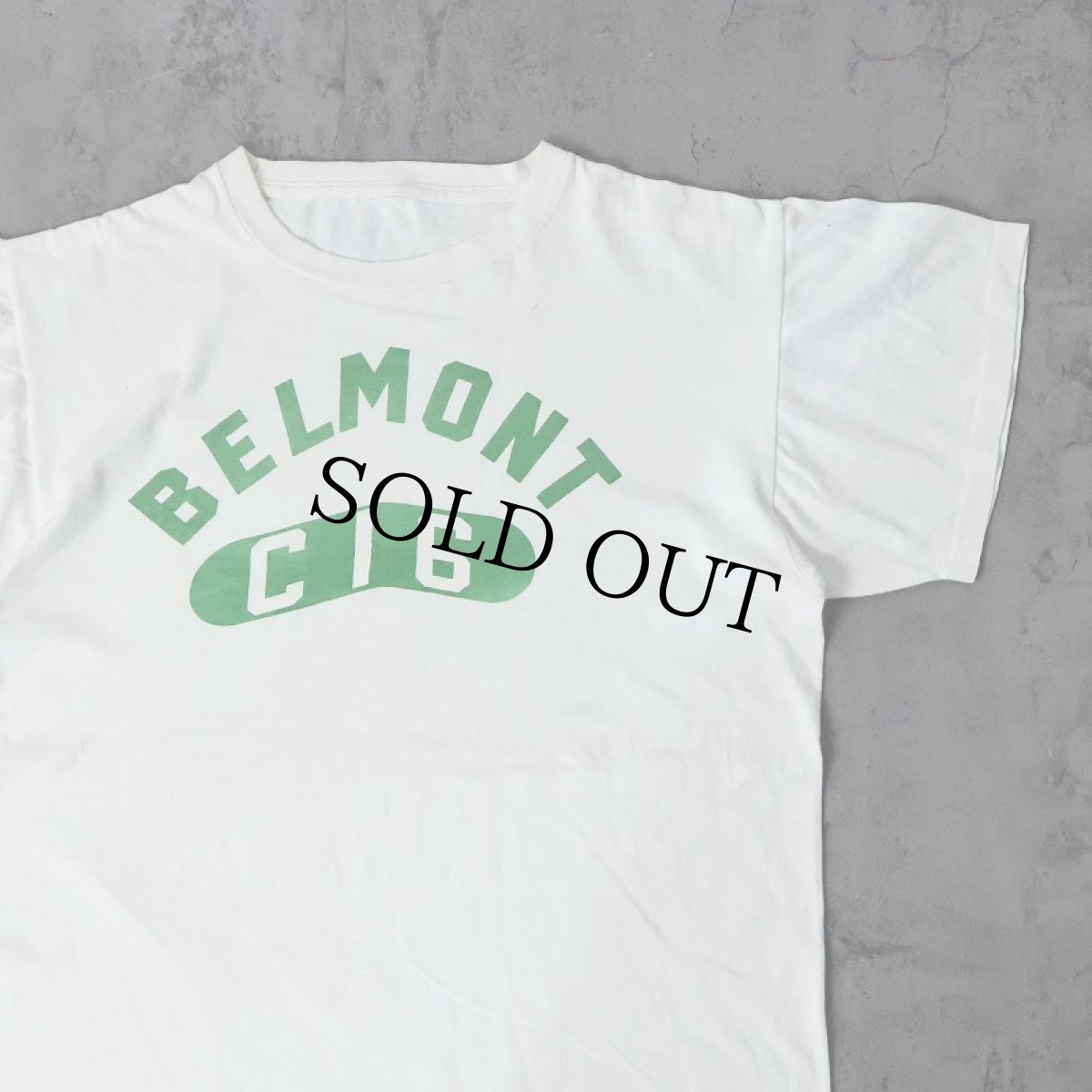 画像1: 60〜70's "BELMONT" 染み込みプリントTシャツ (1)
