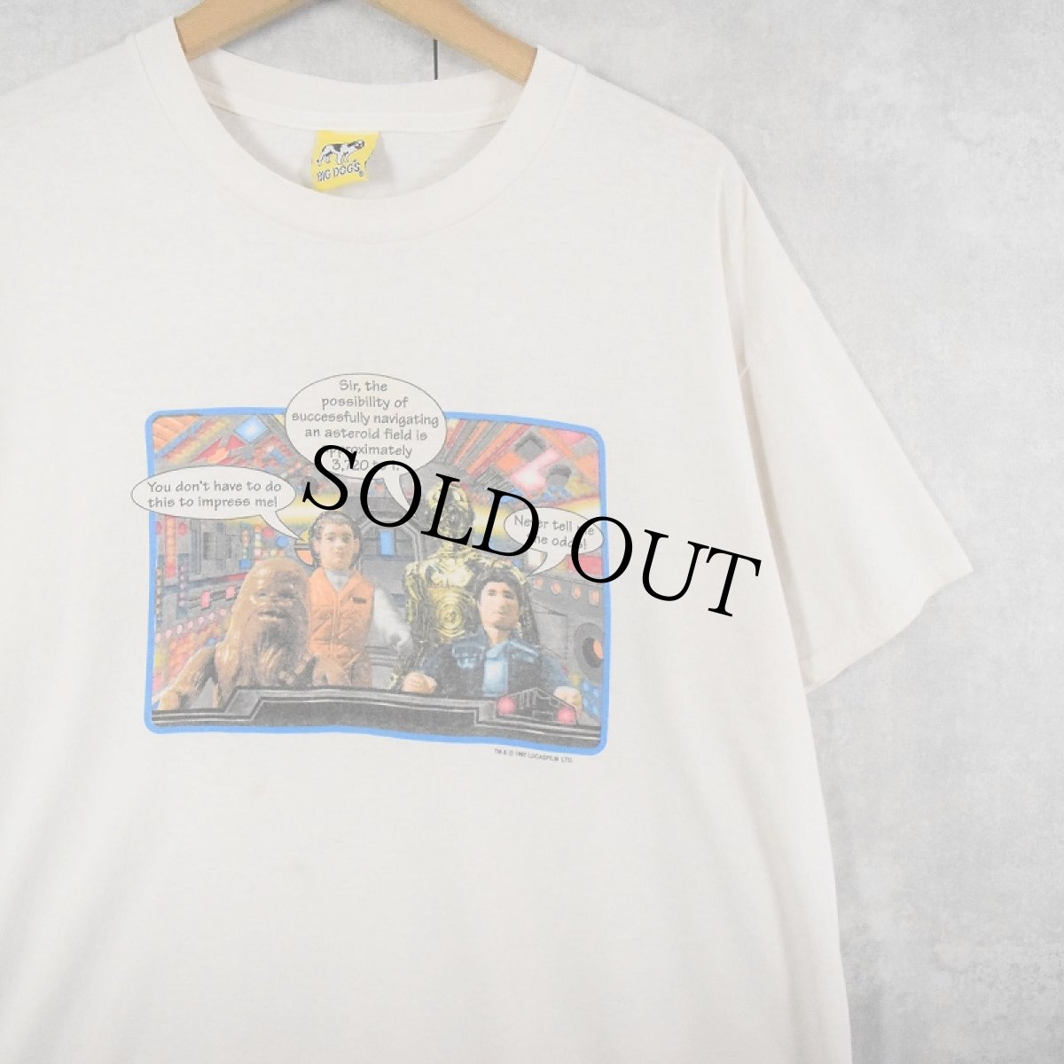 画像1: 90's BIG DOGS "STAR WARS" 映画プリントTシャツ   (1)