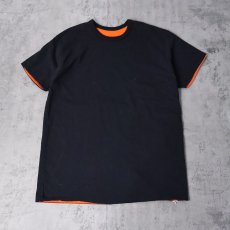 画像1: 80's Champion トリコタグ USA製 ダブルフェイス 無地 リバーシブルTシャツ XXL (1)