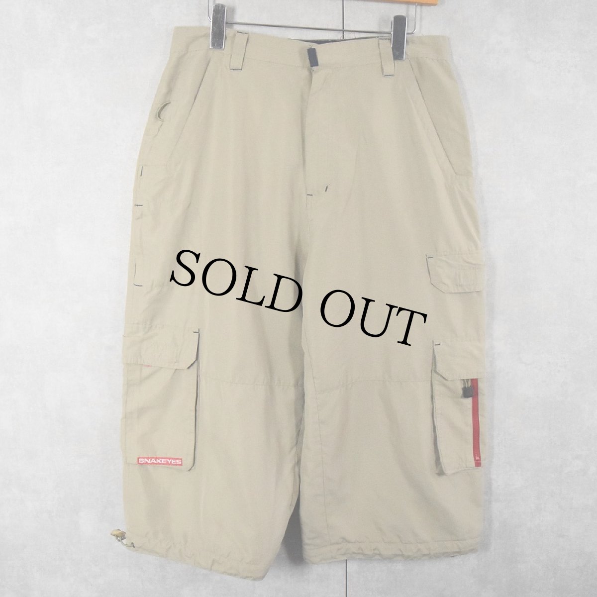 画像1: 【SALE】 SNAKE EYES クロップドカーゴパンツ W32 (1)