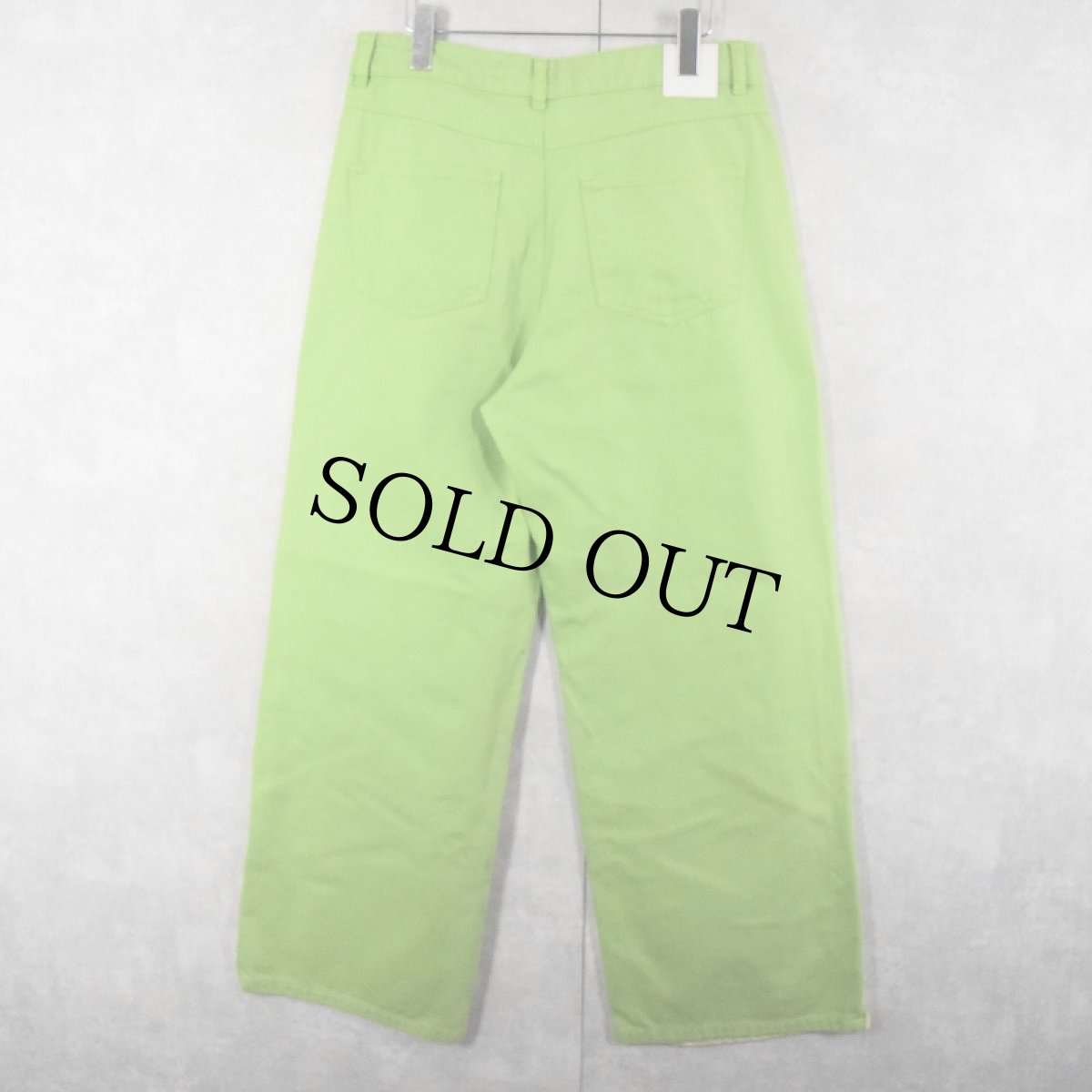 画像2: DON'T CALL ME Jennyfer 切り替えデザイン カラーデニムパンツ W32 (2)