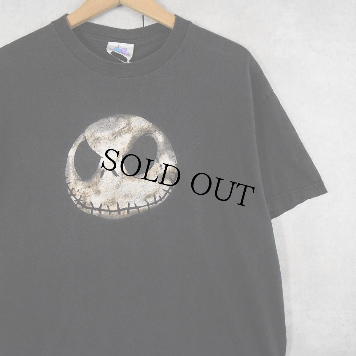 画像1: 2000's The Nightmare Before Christmas "Jack Skellington" キャラクタープリントTシャツ BLACK L (1)