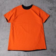 画像2: 80's Champion トリコタグ USA製 ダブルフェイス 無地 リバーシブルTシャツ XXL (2)