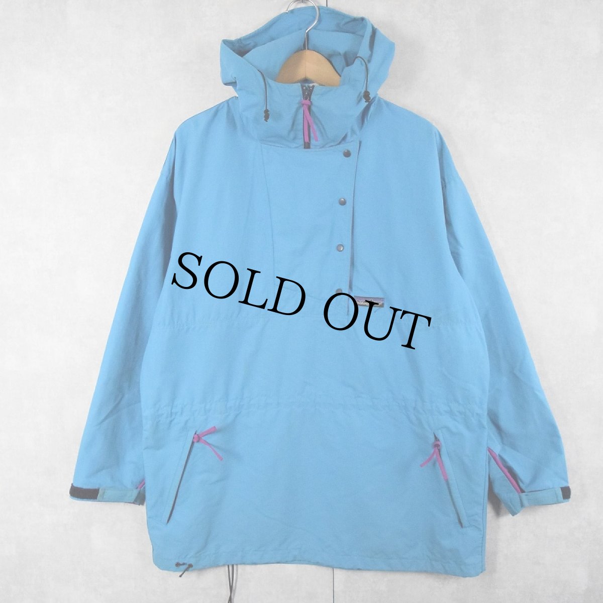 画像1: 80's patagonia ナイロンアノラックパーカー size11/12 (1)