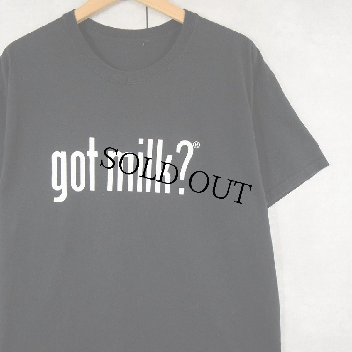 画像1: "got milk?" キャンペーンプリントTシャツ BLACK (1)