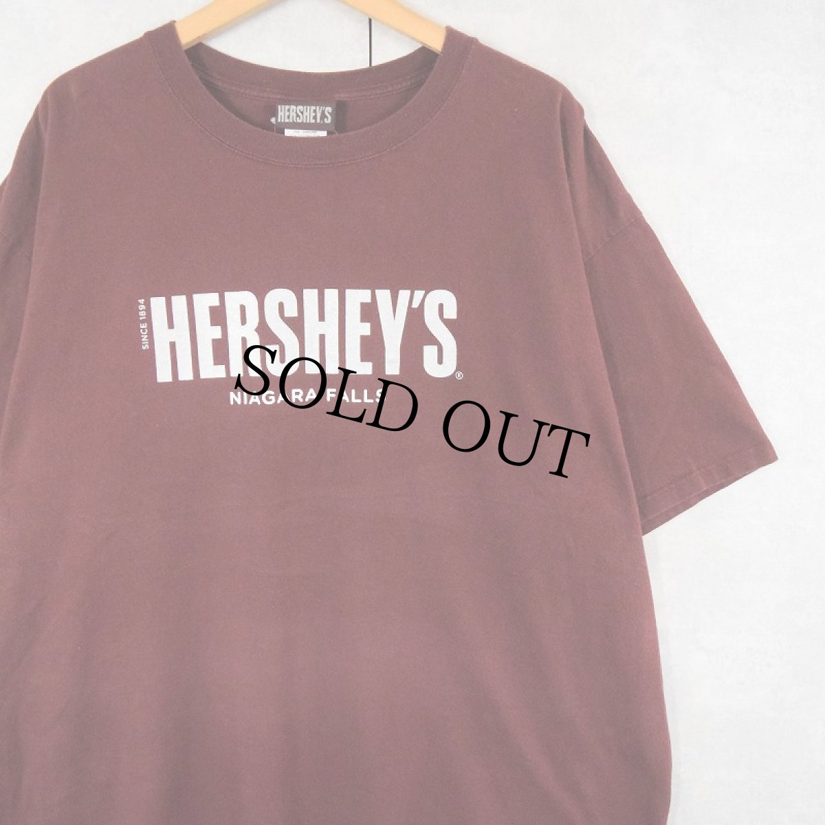 画像1: HERSHEY'S お菓子企業 ロゴプリントTシャツ 2X (1)
