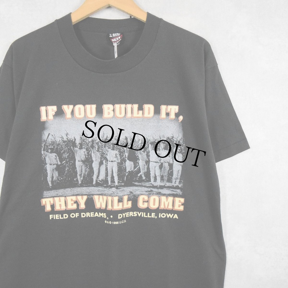 画像1: 90's Field of Dreams USA製 映画プリントTシャツ BLACK L (1)