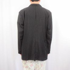 画像3: 80's〜 POLO Ralph Lauren ITALY製 ストライプ柄 テーラードジャケット (3)