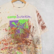 画像1: CANMP INVENTION ペンキペイントTシャツ XL (1)