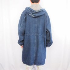 画像3: 80〜90's モッズコートタイプ デニムパーカー M (3)