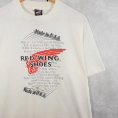 画像1: 90's RED WING USA製 ロゴプリントTシャツ L (1)