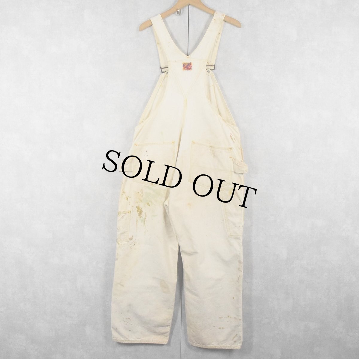 画像2: 50's Can't Bust 'Em エプロン付きダブルニー コットンダックオーバーオール (2)