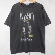 画像1: 2000's Korn メタルバンドTシャツ BLACK L (1)