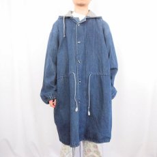 画像2: 80〜90's モッズコートタイプ デニムパーカー M (2)