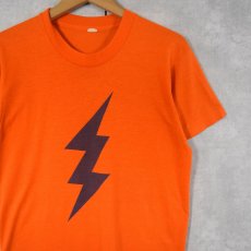 画像1: 80's USA製 "LIGHTNING BOLT" プリントTシャツ M (1)