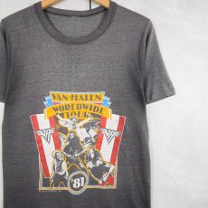 画像1: 80's VAN HALEN "WORLDWIDE TOUR '81" ハードロックバンドツアーTシャツ  (1)
