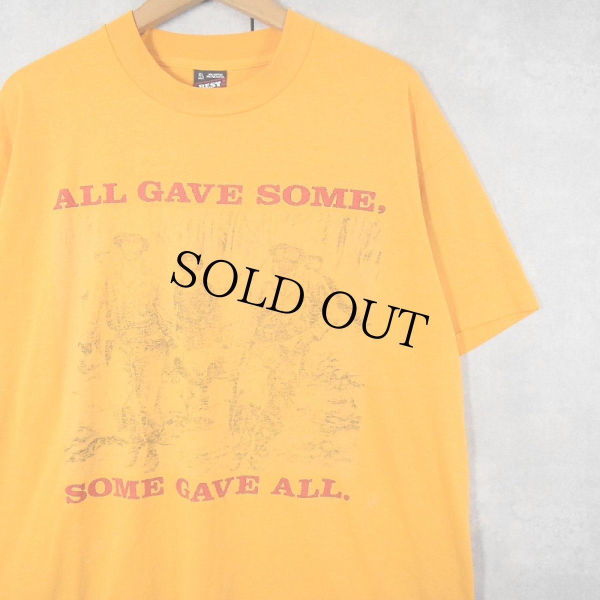 画像1: 90's USA製 "ALL GAVE SOME, SOME GAVE ALL." プリントTシャツ XL (1)