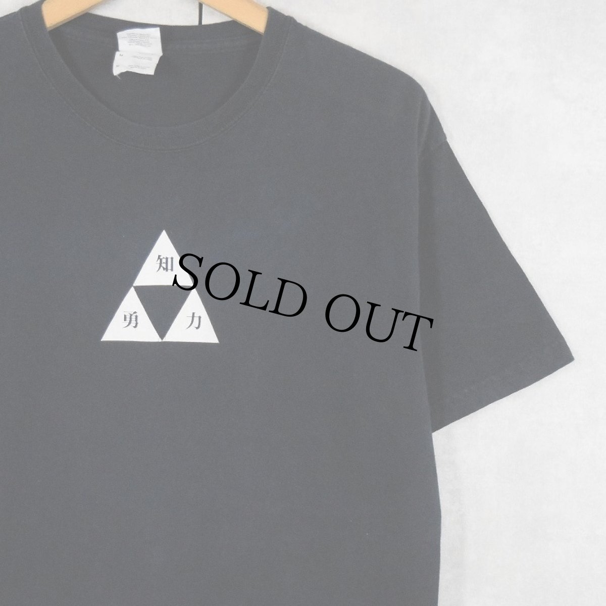 画像1: nintendo "知勇力" プリントTシャツ BLACK M (1)