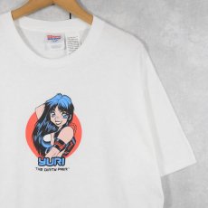 画像1: 2000's The Dirty Pair "YURI" キャラクタープリントTシャツ L (1)