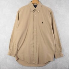 画像1: Ralph Lauren "BLAKE" コットンボタンダウンシャツ S (1)