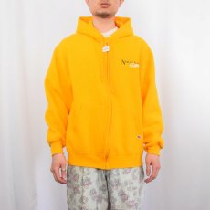 画像2: 80's〜90's RUSSELL ATHLETIC USA製 ”NORTH DAKOTA” プリントスウェットジップパーカー L (2)