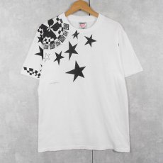 画像1: 90's 星 デザインプリントTシャツ L (1)