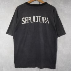 画像2: SEPULTURA ヘヴィメタルバンドTシャツ BLACK (2)