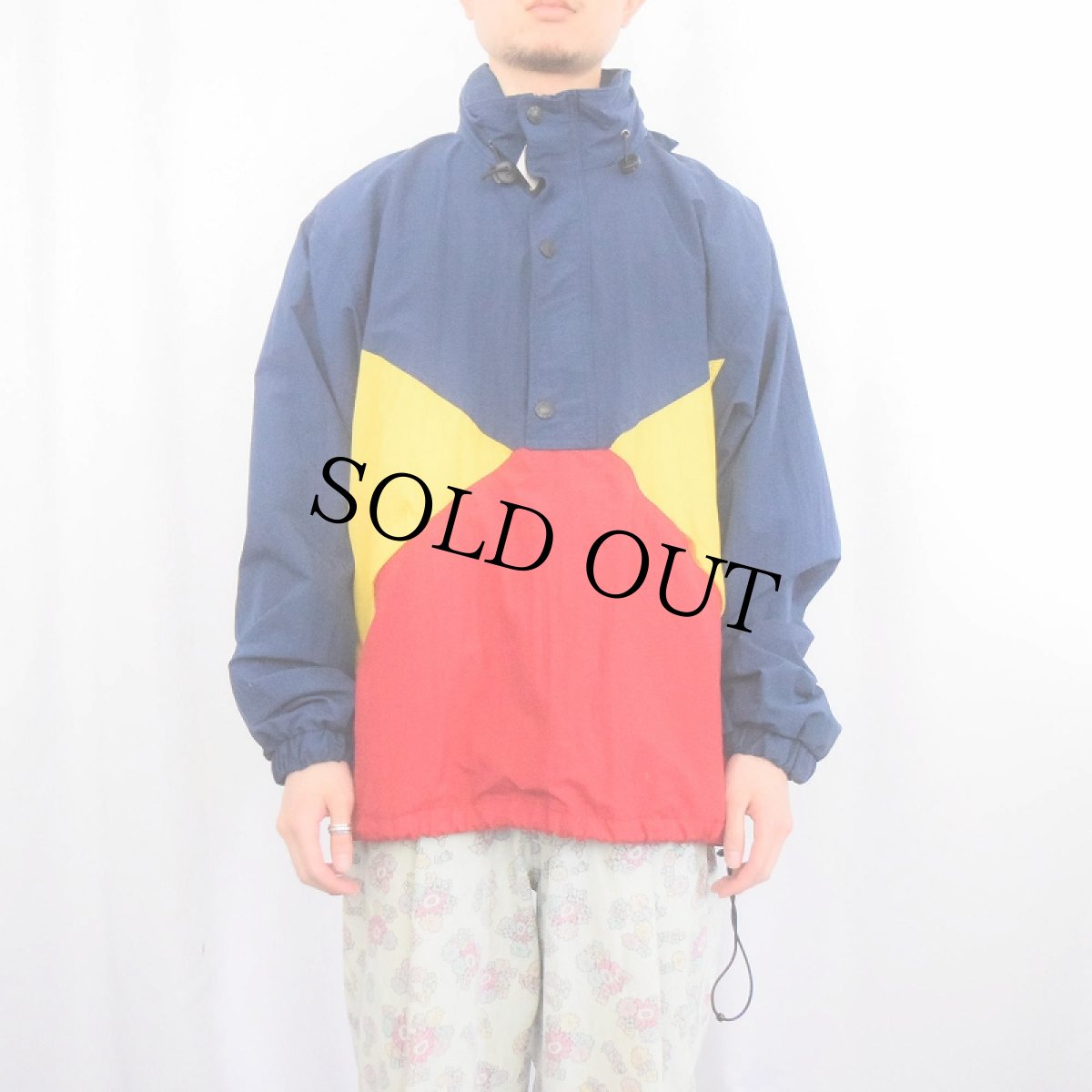 画像2: 90's〜 FIELD&STREAM 切り替えデザイン プルオーバージャケット L (2)